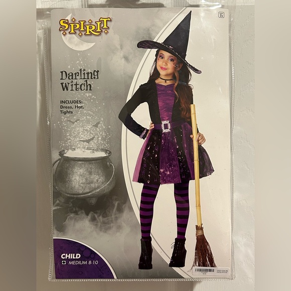 Spirit Darling Witch Costume - Purple and Black - Picture 1 of 16